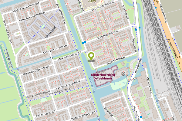 Ambulance-melding op Gaasperdamstraat, Zaandam op 3 mei, kaart-overzicht