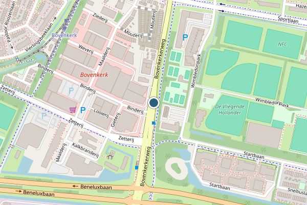 Politie-melding op Bovenkerkerweg, Amstelveen op 12 juni, kaart-overzicht