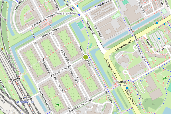 Ambulance-melding op Bernard Shawsingel, Amsterdam op 12 juni, kaart-overzicht
