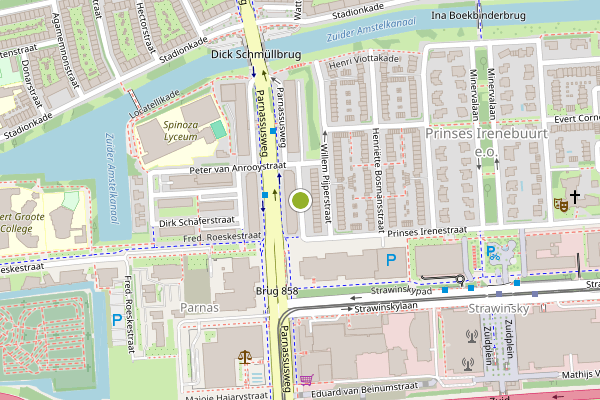 Ambulance-melding op Henri Zagwijnstraat, Amsterdam op 12 juni, kaart-overzicht