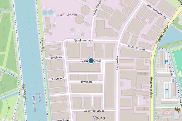 Politie-melding op Gouwzeestraat, Weesp op 12 juni, kaart-overzicht