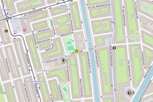 Ambulance-melding op Balboaplein, Amsterdam op 12 juni, kaart-overzicht