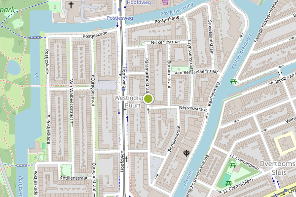 Ambulance-melding op Paramaribostraat, Amsterdam op 12 juni, kaart-overzicht