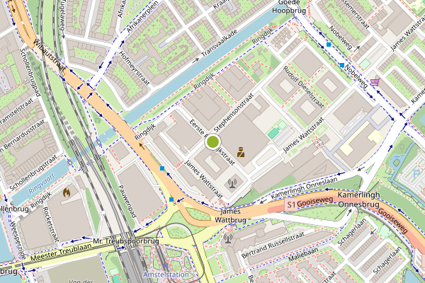 Ambulance-melding op Eerste Ringdijkstraat, Amsterdam op 13 juni, kaart-overzicht