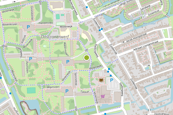 Ambulance-melding op Rosmolen, Amsterdam op 13 juni, kaart-overzicht