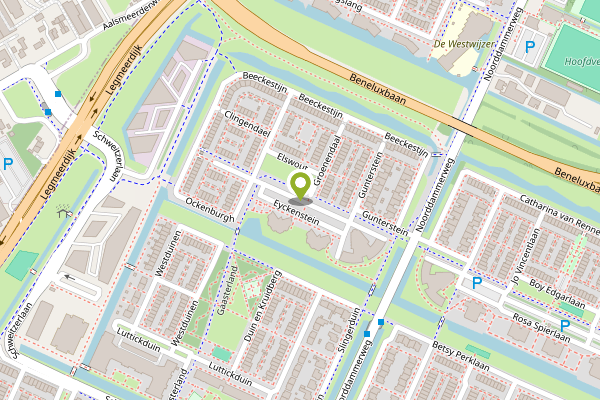 Ambulance-melding op Eyckenstein, Amstelveen op 3 mei, kaart-overzicht