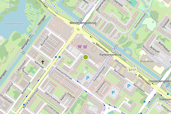 Ambulance-melding op Bezaanjachtplein, Amsterdam op 13 juni, kaart-overzicht