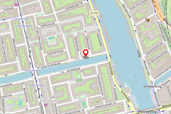 Brandweer-melding op Jozef Israelskade, Amsterdam op 4 mei, kaart-overzicht