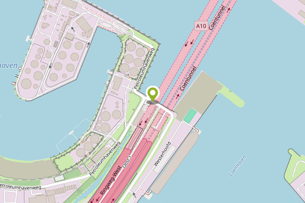 Ambulance-melding op Westerhoofd, Amsterdam op 4 mei, kaart-overzicht