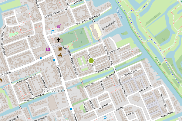 Ambulance-melding op Leliestraat, Oostzaan op 13 juni, kaart-overzicht