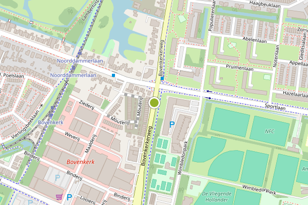 Ambulance-melding op Bovenkerkerweg, Amstelveen op 14 juni, kaart-overzicht