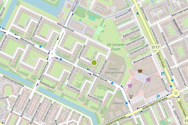 Ambulance-melding op Groetstraat, Amsterdam op 14 juni, kaart-overzicht