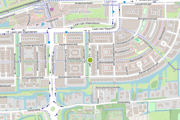 Ambulance-melding op Luiksingel, Amsterdam op 14 juni, kaart-overzicht