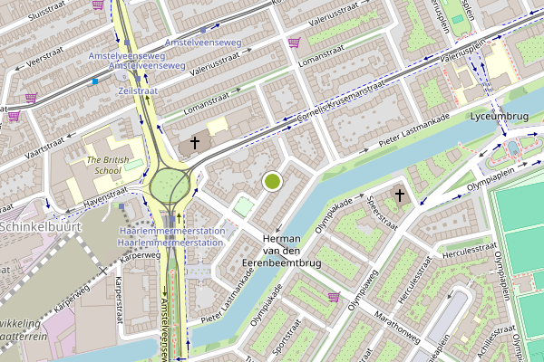 Ambulance-melding op Bertelmanstraat, Amsterdam op 14 juni, kaart-overzicht