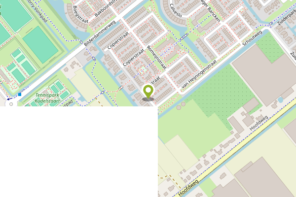 Ambulance-melding op Clantstraat, Kudelstaart op 4 mei, kaart-overzicht
