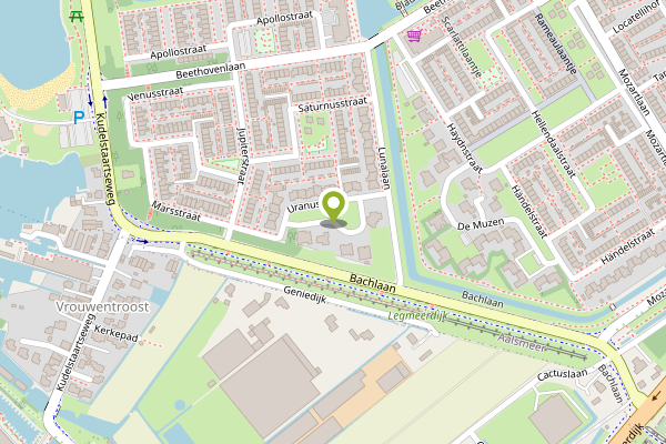 Ambulance-melding op Uranusstraat, Aalsmeer op 3 mei, kaart-overzicht