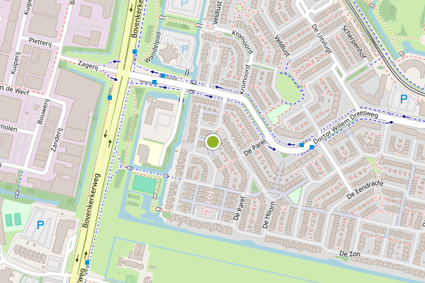 Ambulance-melding op De Nessermolen, Amstelveen op 14 juni, kaart-overzicht