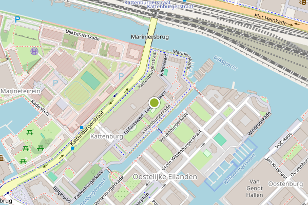 Ambulance-melding op Leeuwenwerf, Amsterdam op 14 juni, kaart-overzicht