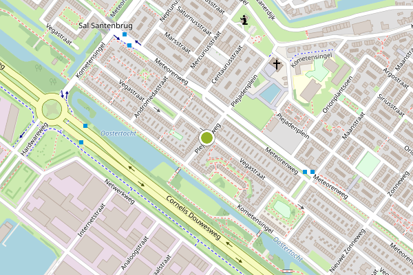 Ambulance-melding op Plejadenweg, Amsterdam op 14 juni, kaart-overzicht