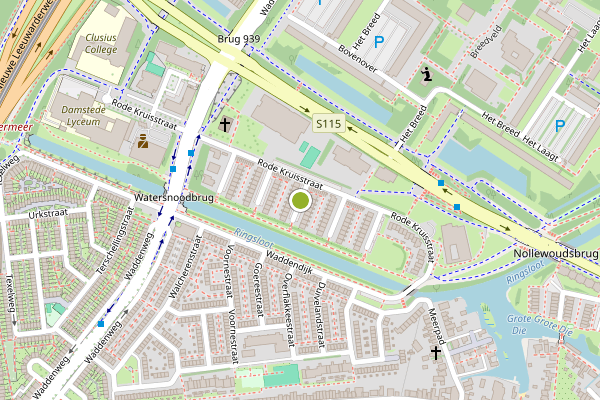 Ambulance-melding op Bastingstraat, Amsterdam op 14 juni, kaart-overzicht
