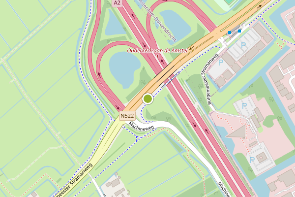 Ambulance-melding op Burgemeester Stramanweg, Ouderkerk aan de Amstel op 14 juni, kaart-overzicht
