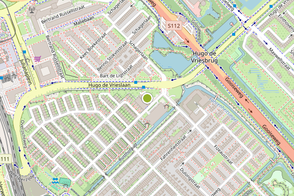 Ambulance-melding op Zorgwijkstraat, Amsterdam op 15 juni, kaart-overzicht