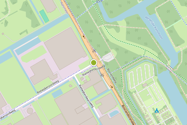 Ambulance-melding op Rietwijkeroordweg, Aalsmeer op 15 juni, kaart-overzicht