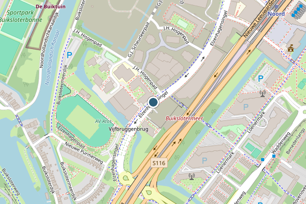 Politie-melding op Elzenhagensingel, Amsterdam op 15 juni, kaart-overzicht