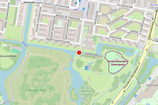 Brandweer-melding op Mary Wollstonecraftbrug, Amsterdam op 15 juni, kaart-overzicht