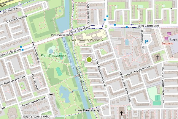 Ambulance-melding op Lobo-Braakensiekstraat, Amsterdam op 15 juni, kaart-overzicht