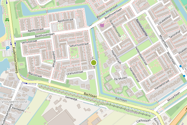 Ambulance-melding op Lunalaan, Aalsmeer op 15 juni, kaart-overzicht