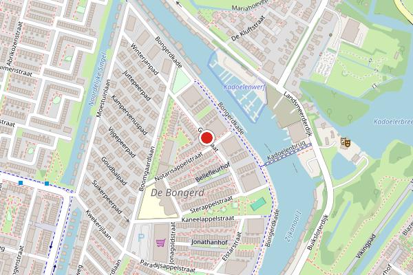Brandweer-melding op Galastraat, Amsterdam op 15 juni, kaart-overzicht