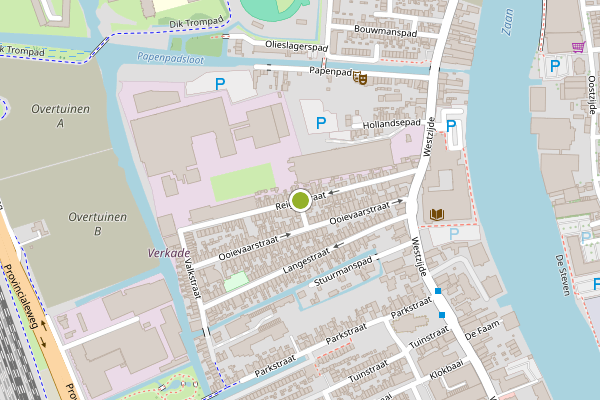 Ambulance-melding op Reigerstraat, Zaandam op 15 juni, kaart-overzicht