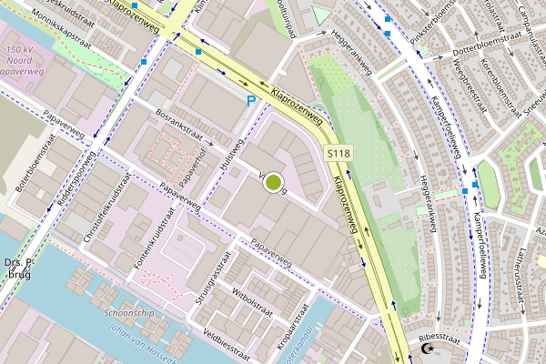 Ambulance-melding op Vlierweg, Amsterdam op 16 juni, kaart-overzicht
