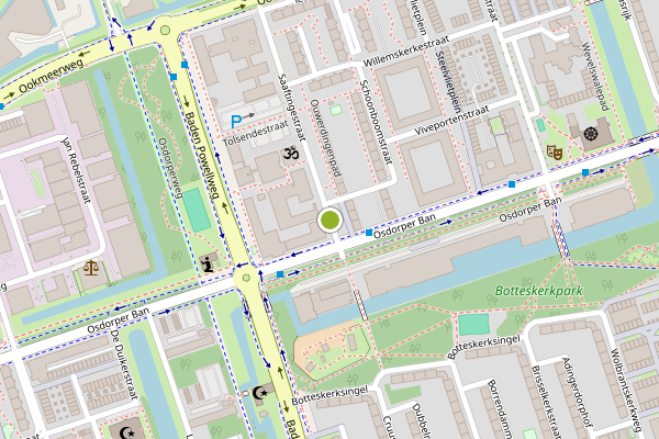 Ambulance-melding op Saaftingestraat, Amsterdam op 16 juni, kaart-overzicht