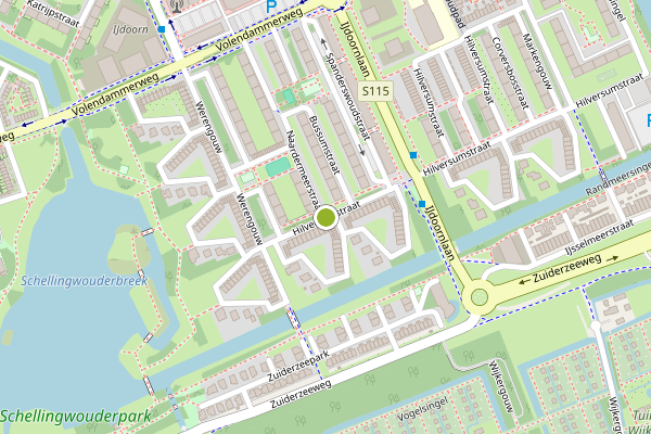 Ambulance-melding op Hilversumstraat, Amsterdam op 16 juni, kaart-overzicht