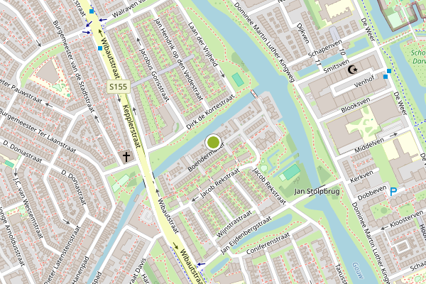 Ambulance-melding op Boendermaker, Zaandam op 15 juni, kaart-overzicht