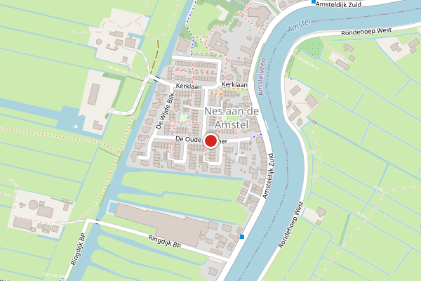 Brandweer-melding op De Oude Visscher, Amstelveen op 16 juni, kaart-overzicht