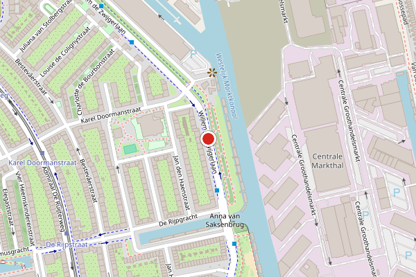 Brandweer-melding op Willem de Zwijgerlaan, Amsterdam op 16 juni, kaart-overzicht