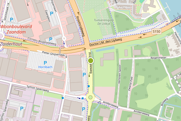 Ambulance-melding op Provincialeweg, Zaandam op 4 mei, kaart-overzicht