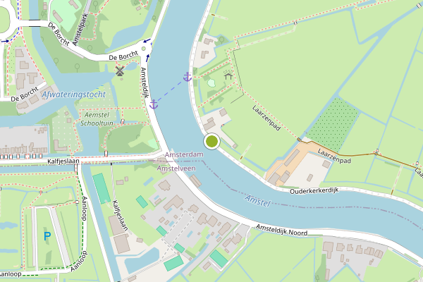Ambulance-melding op Ouderkerkerdijk, Amsterdam op 17 juni, kaart-overzicht