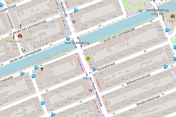 Ambulance-melding op Jan Pieter Heijestraat, Amsterdam op 17 juni, kaart-overzicht