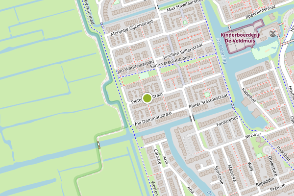 Ambulance-melding op Pieter Basstraat, Zaandam op 17 juni, kaart-overzicht