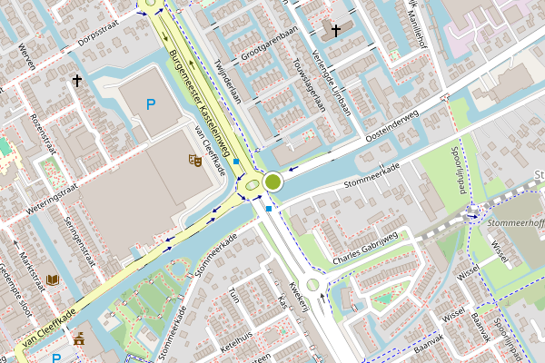 Ambulance-melding op Oosteinderweg, Aalsmeer op 4 mei, kaart-overzicht