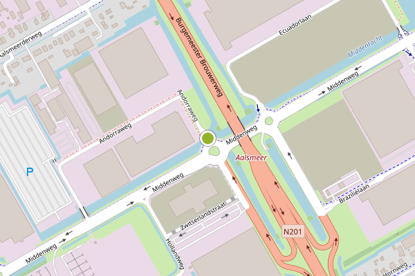 Ambulance-melding op Andorraweg, Aalsmeer op 4 mei, kaart-overzicht