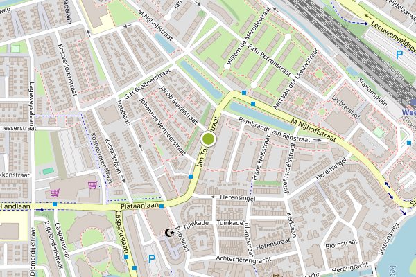 Ambulance-melding op Jan Tooropstraat, Weesp op 17 juni, kaart-overzicht