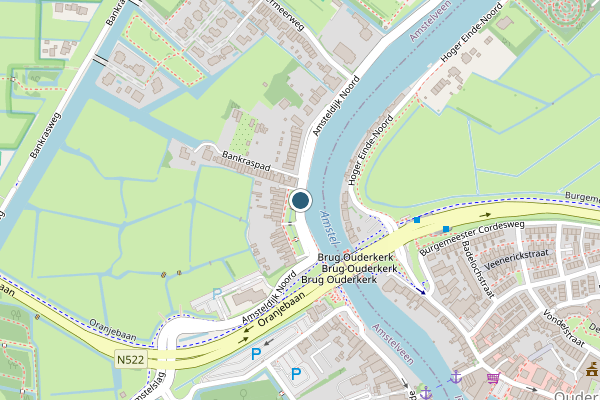Politie-melding op Amsteldijk Noord, Amstelveen op 17 juni, kaart-overzicht
