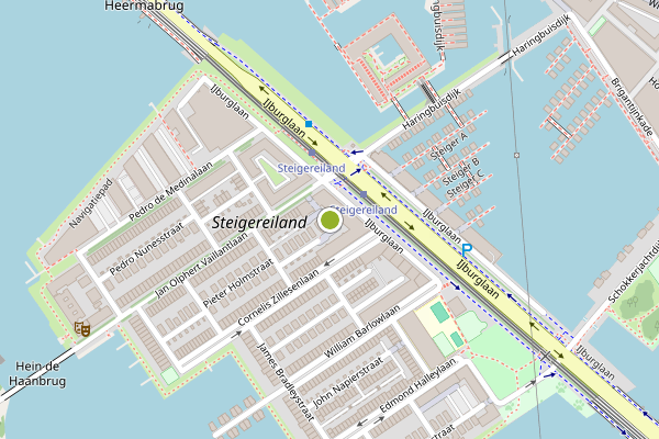 Ambulance-melding op Pieter Holmplein, Amsterdam op 18 juni, kaart-overzicht