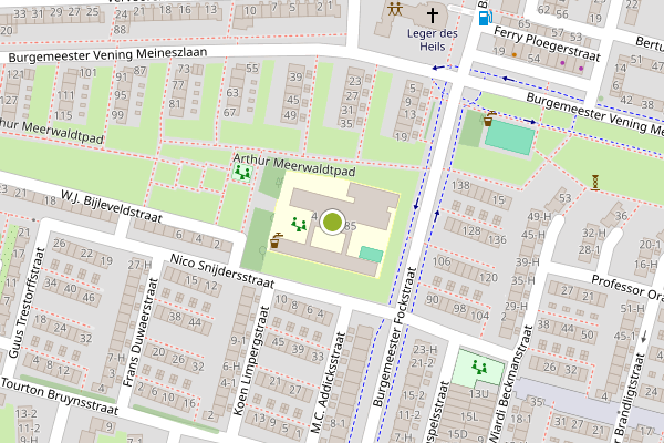 Ambulance-melding op Burgemeester Fockstraat, Amsterdam op 18 juni, kaart-overzicht
