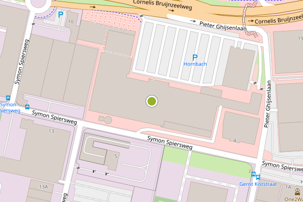 Ambulance-melding op Symon Spiersweg, Zaandam op 17 juni, kaart-overzicht
